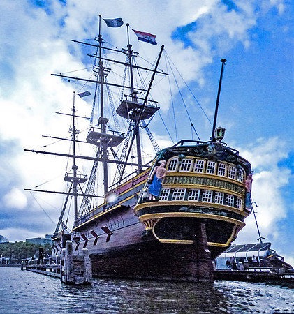 "A Tall Ship at Amsterdam"